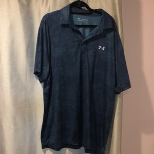 Men’s 2XL navy blue/ teal shirt